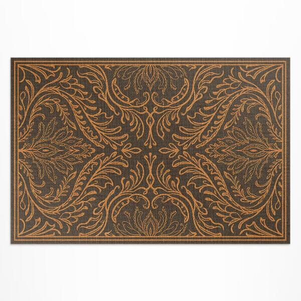 Vinyl carpet Vintage art nouveau linear plant ornament