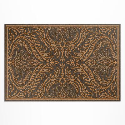 Vinyl carpet Vintage art nouveau linear plant ornament