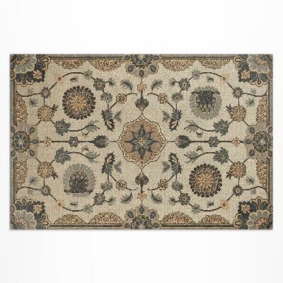 Vinyl carpet Flowers and ornamental plants in vintage style