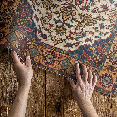 Vinyl carpet Ornamental plant ornament in Turkish style