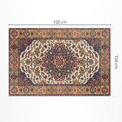 Vinyl carpet Ornamental plant ornament in Turkish style