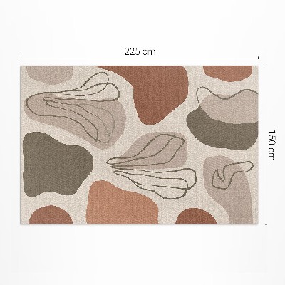 Vinyl carpet Abstract irregular boho abstract spots