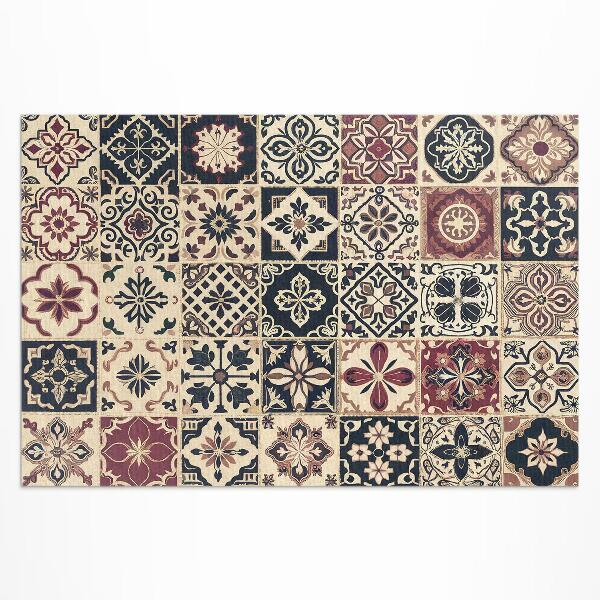 Vinyl carpet Old mosaic tiles in vintage style