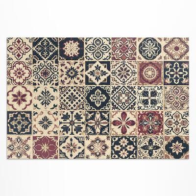 Vinyl carpet Old mosaic tiles in vintage style