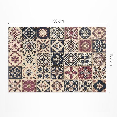 Vinyl carpet Old mosaic tiles in vintage style