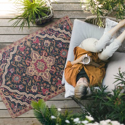 Vinyl carpet Rich plant ornament in Turkish style