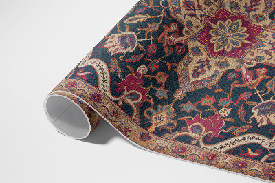 Vinyl carpet Rich plant ornament in Turkish style