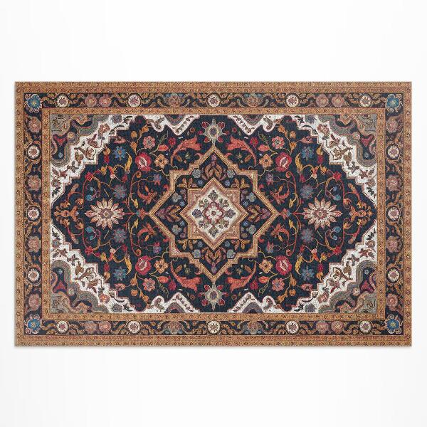 Vinyl carpet Rich plant ornament in Persian style