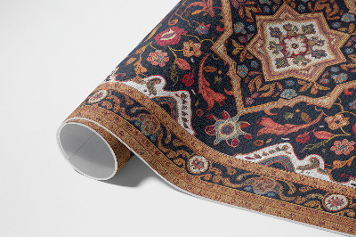 Vinyl carpet Rich plant ornament in Persian style