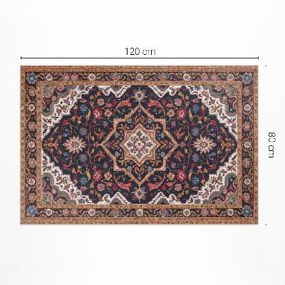 Vinyl carpet Rich plant ornament in Persian style
