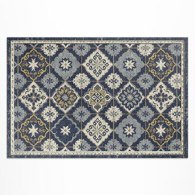 Vinyl carpet Richly ornamented tiles in Moroccan style