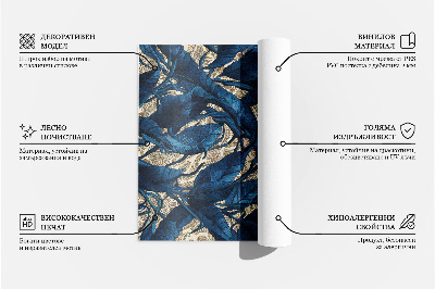 Vinyl carpet Richly ornamented tiles in Moroccan style