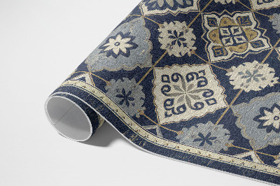Vinyl carpet Richly ornamented tiles in Moroccan style