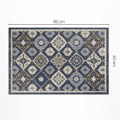 Vinyl carpet Richly ornamented tiles in Moroccan style