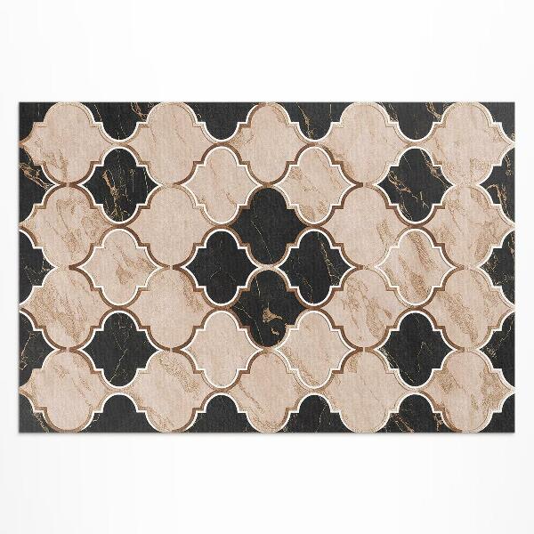 Vinyl carpet Arabic marble mosaic in Moroccan style