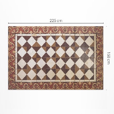 Vinyl carpet Vintage mosaic tiles