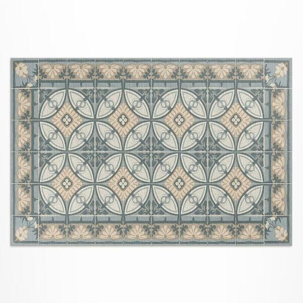 Vinyl carpet Vintage mosaic decorative tiles