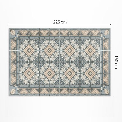 Vinyl carpet Vintage mosaic decorative tiles