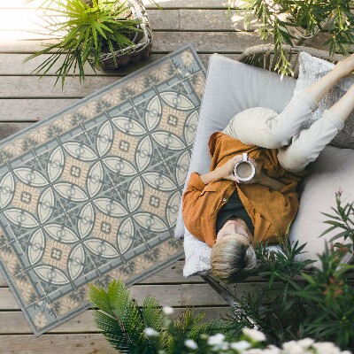 Vinyl carpet Vintage mosaic decorative tiles