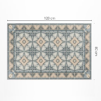 Vinyl carpet Vintage mosaic decorative tiles