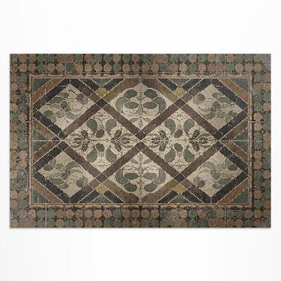 Vinyl carpet Vintage floral pattern