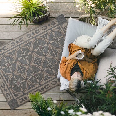 Vinyl carpet Rustic geometric ornament