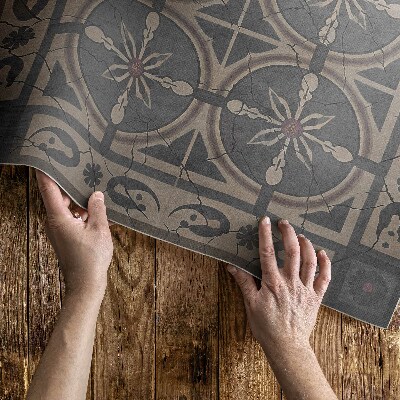Vinyl carpet Rustic geometric ornament