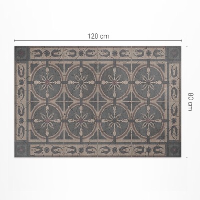 Vinyl carpet Rustic geometric ornament
