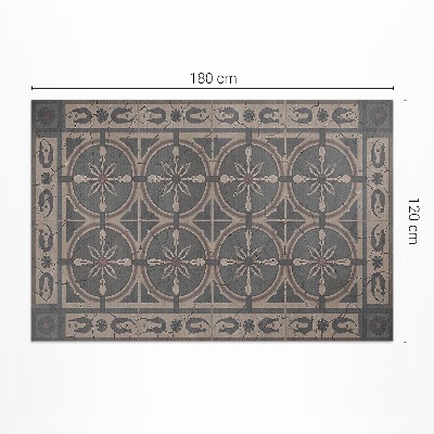Vinyl carpet Rustic geometric ornament