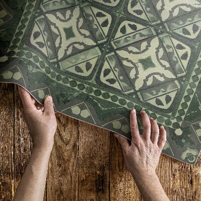 Vinyl carpet Symmetrical geometric arrangement