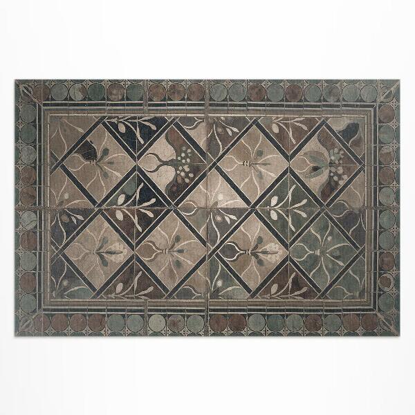 Vinyl carpet Elegant geometry on vintage tiles