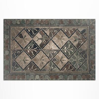 Vinyl carpet Elegant geometry on vintage tiles