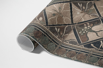 Vinyl carpet Elegant geometry on vintage tiles