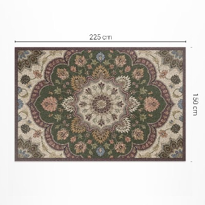 Vinyl carpet Art nouveau style flowers