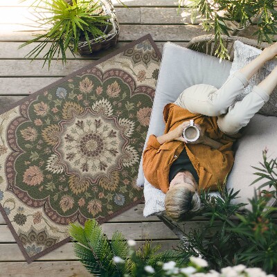 Vinyl carpet Art nouveau style flowers
