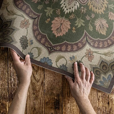 Vinyl carpet Art nouveau style flowers