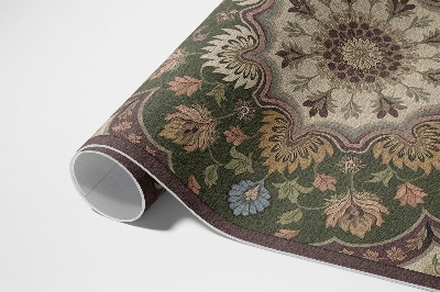 Vinyl carpet Art nouveau style flowers
