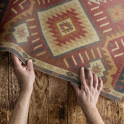 Vinyl carpet Harmony of Aztec geometric figures