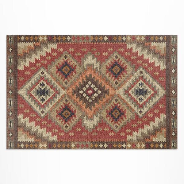 Vinyl carpet The geometric precision of Aztec art