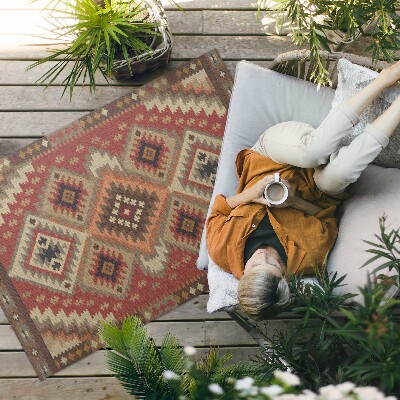 Vinyl carpet The geometric precision of Aztec art