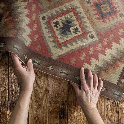 Vinyl carpet The geometric precision of Aztec art