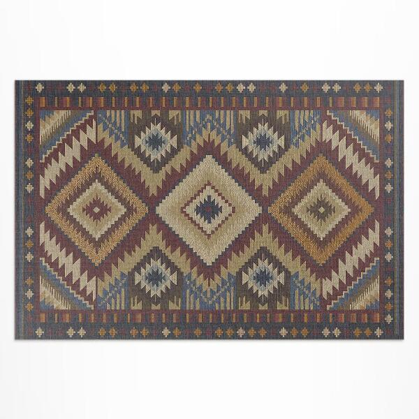 Vinyl carpet Ancient Aztec patterns full of symmetry