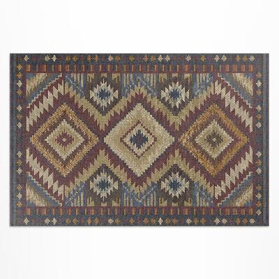Vinyl carpet Ancient Aztec patterns full of symmetry