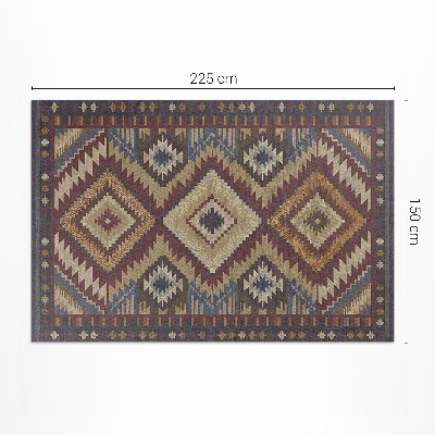 Vinyl carpet Ancient Aztec patterns full of symmetry