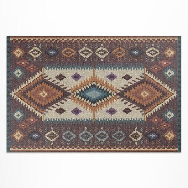 Vinyl carpet Symmetrical Aztec arrangements