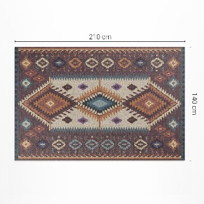 Vinyl carpet Symmetrical Aztec arrangements