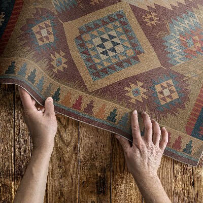 Vinyl carpet Aztec symmetry