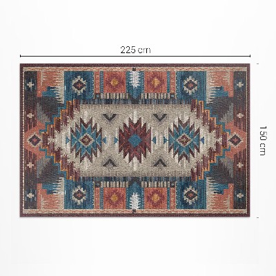 Vinyl carpet Symmetrical compositions in the Aztec spirit