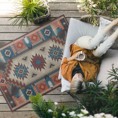 Vinyl carpet Symmetrical compositions in the Aztec spirit