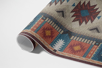 Vinyl carpet Symmetrical compositions in the Aztec spirit